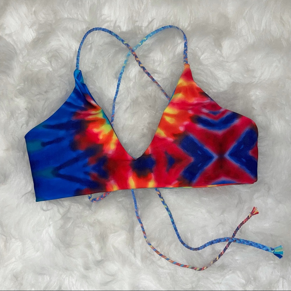 Tie dye bikini top